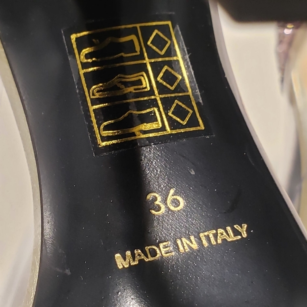 TOO FACED Better Than Sex Pink Glitter Heels Made in Italy Size 36 - Picture 14 of 16
